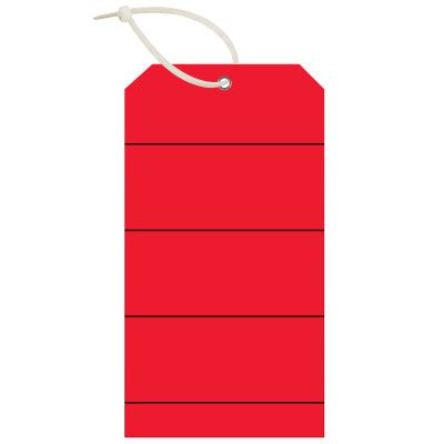 Lined Rectangular DuroTags | Emedco