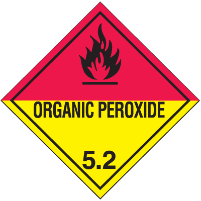 Un3352 Organic Peroxide 5.2 Hazard Class 5 Material Shipping Labels | Seton