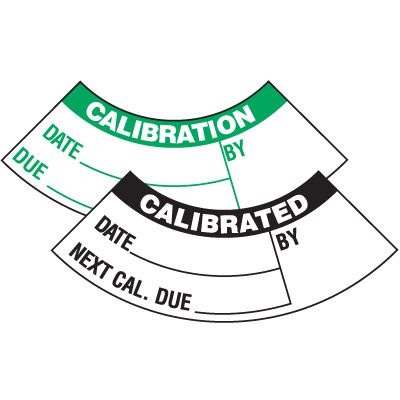 Contoured Labels, Calibration, Maintenance & Quality Control Labels ...