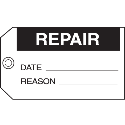 Repair Date Reason Maintenance Tags | Seton