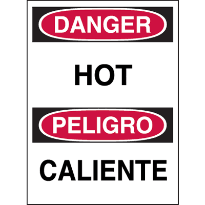 Language Warning Label Bilingual Safety Labels & Decals (English/Spanish) | Seton