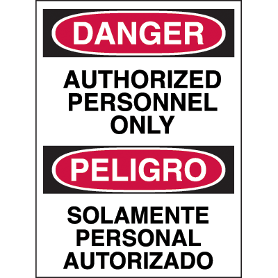 Language Warning Label Bilingual Safety Labels & Decals (English/Spanish) | Seton