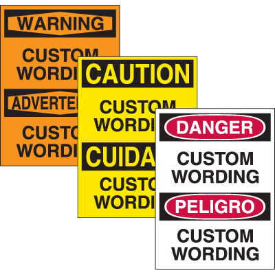 Custom Warning Labels | OSHA & ANSI Compliant Safety Stickers | Emedco