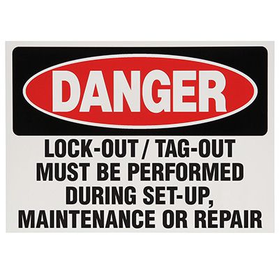 Lockout Labels - Lock-Out/Tag-Out Must Be Performed | Emedco