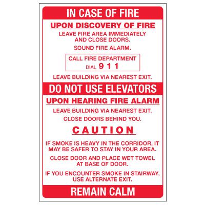 Emergency Evacuation Route & Fire Exit Signs | Evacuation Plans | Seton.ca