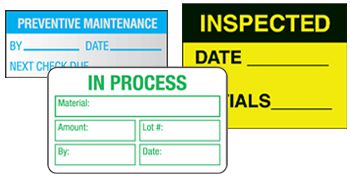 Serviceability Label Sticker Inventory Labels, Inspection Labels | Seton Canada | Seton.ca