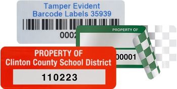 Asset Tag Labels | We Use 3M Adhesive | Our Asset Labels Are Strong - View #3